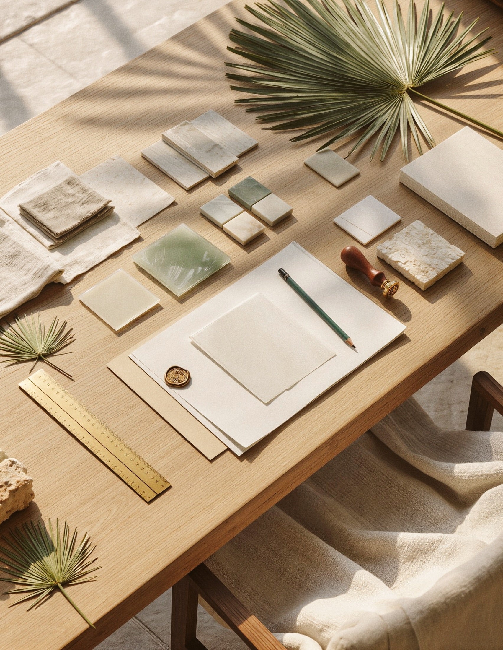 Luxury mahjong accessories and entertaining pieces by Salt Ivory Collection inspired by timeless coastal style